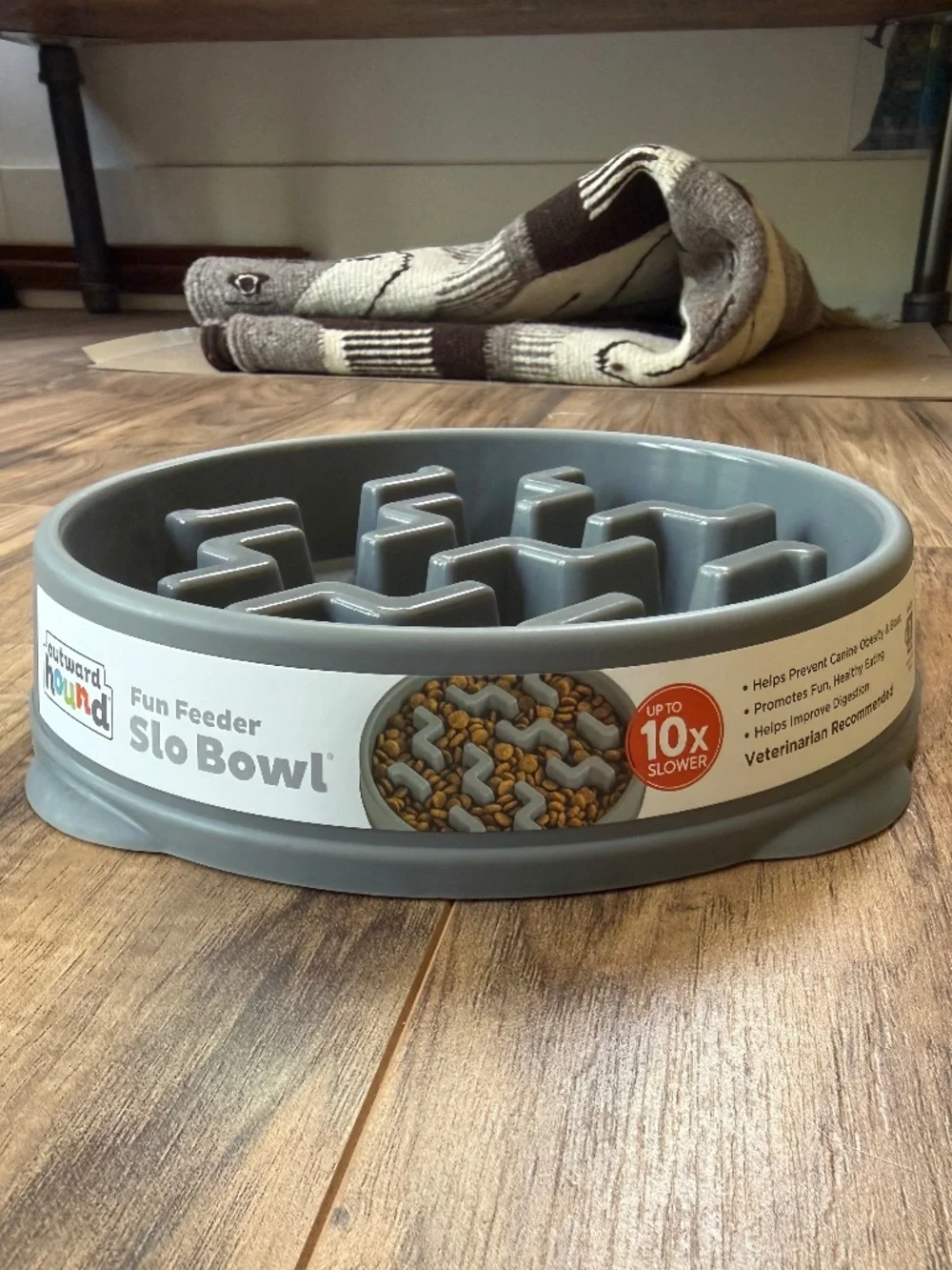 Slow Feeder 2 Cup Dog Food Bowl